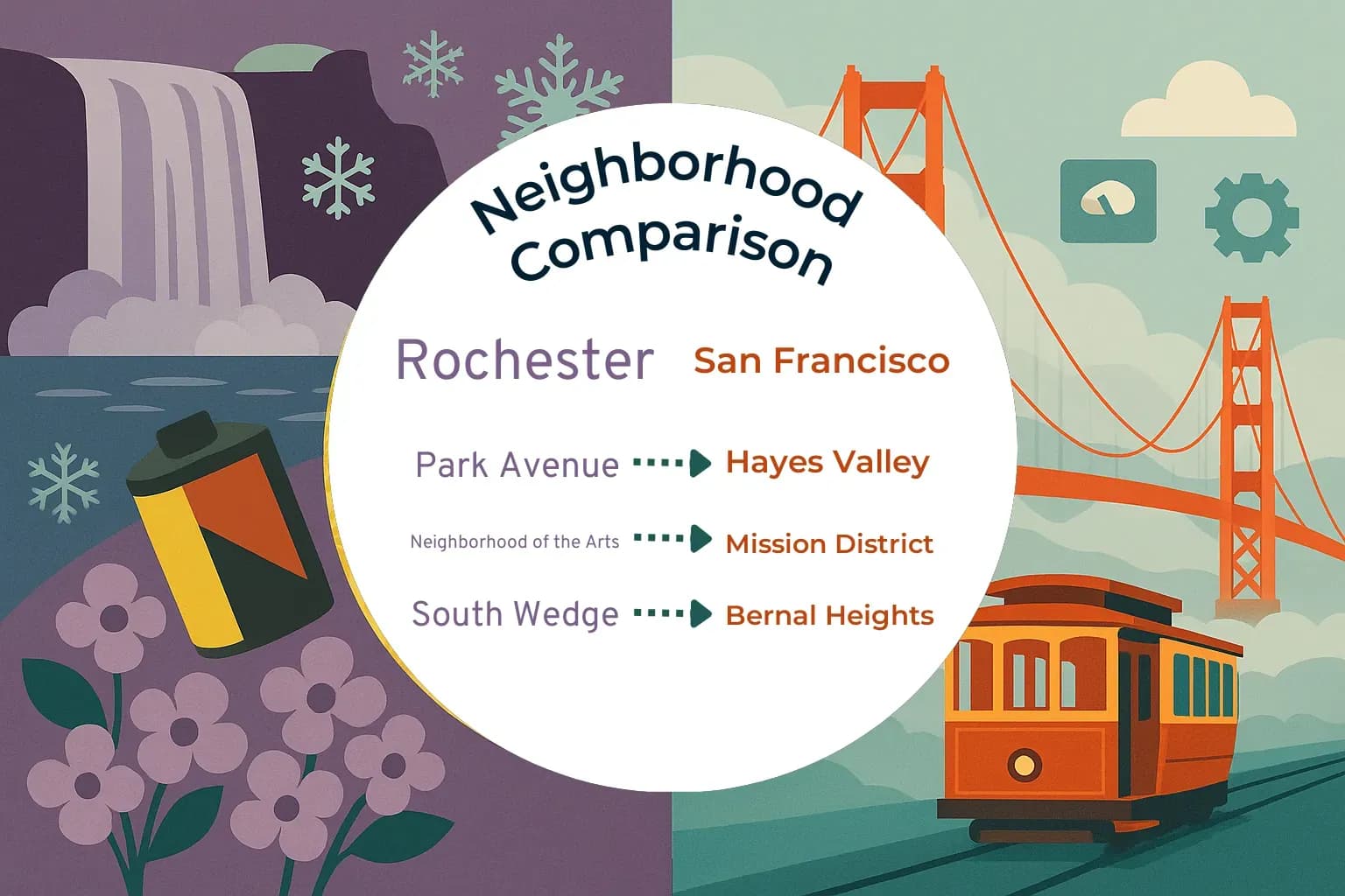 Rochester vs San Francisco Neighborhood Comparison