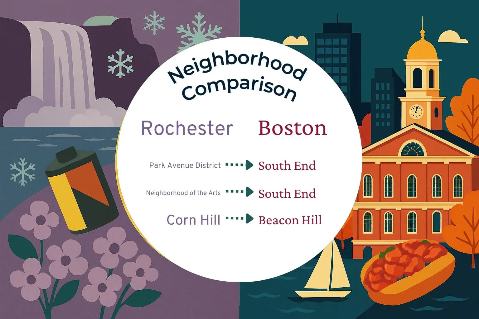 Rochester vs Boston Neighborhood Comparison