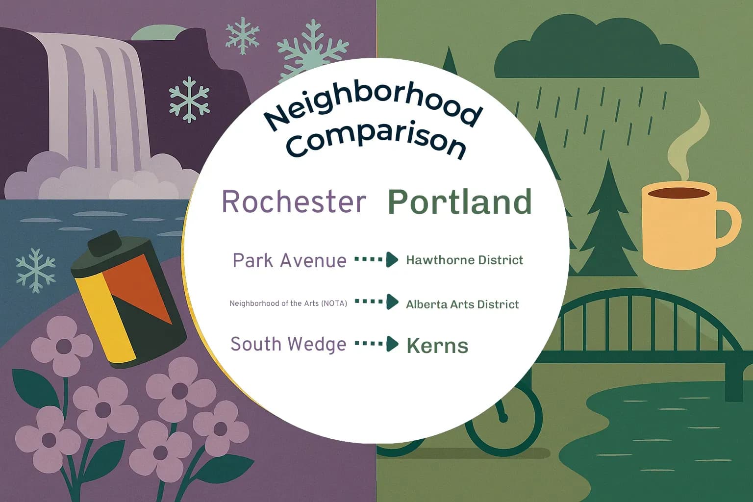 Rochester vs Portland Neighborhood Comparison