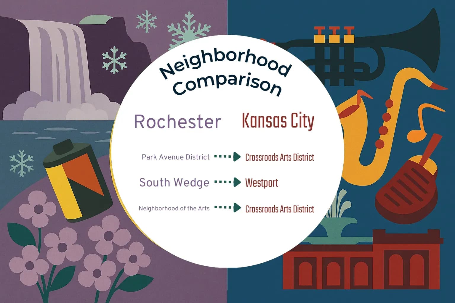 Rochester vs Kansas City Neighborhood Comparison
