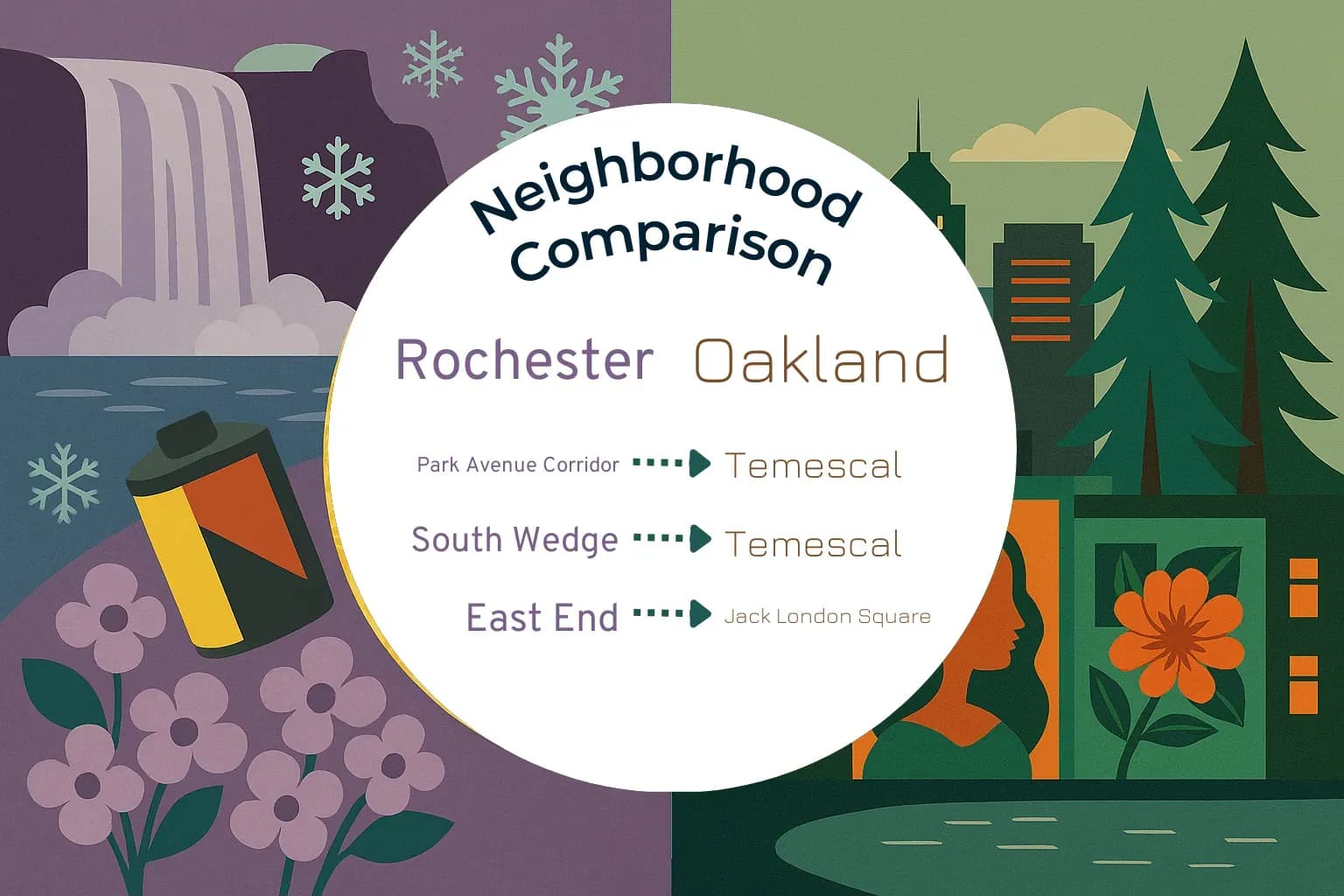 Rochester vs Oakland Neighborhood Comparison