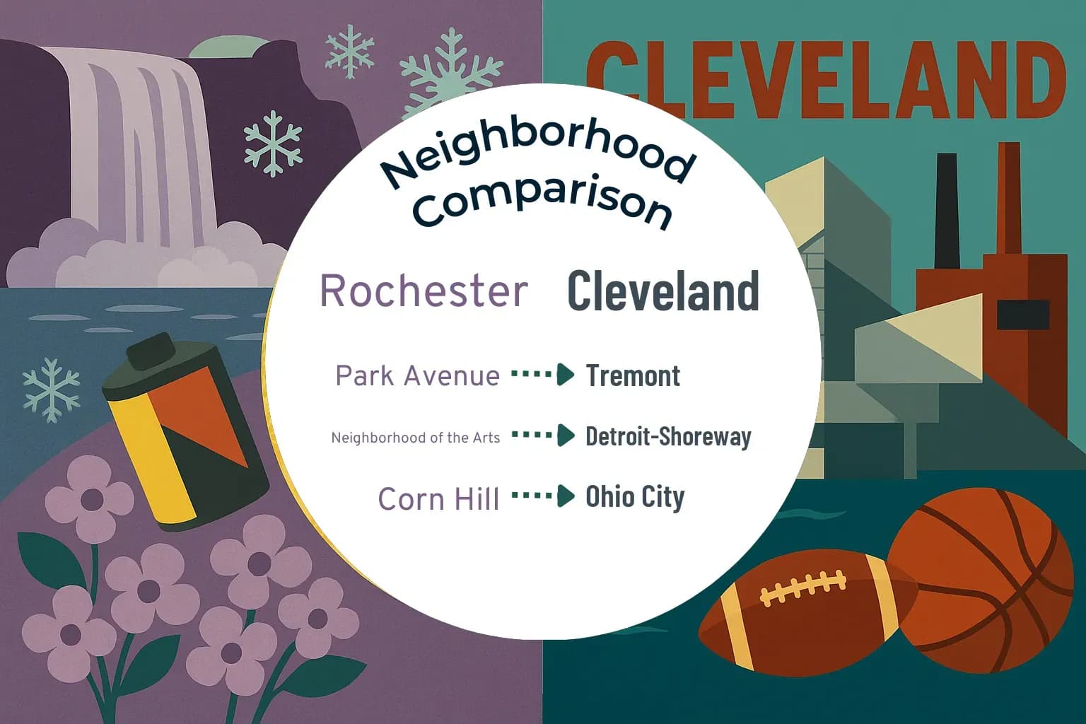 Rochester vs Cleveland Neighborhood Comparison