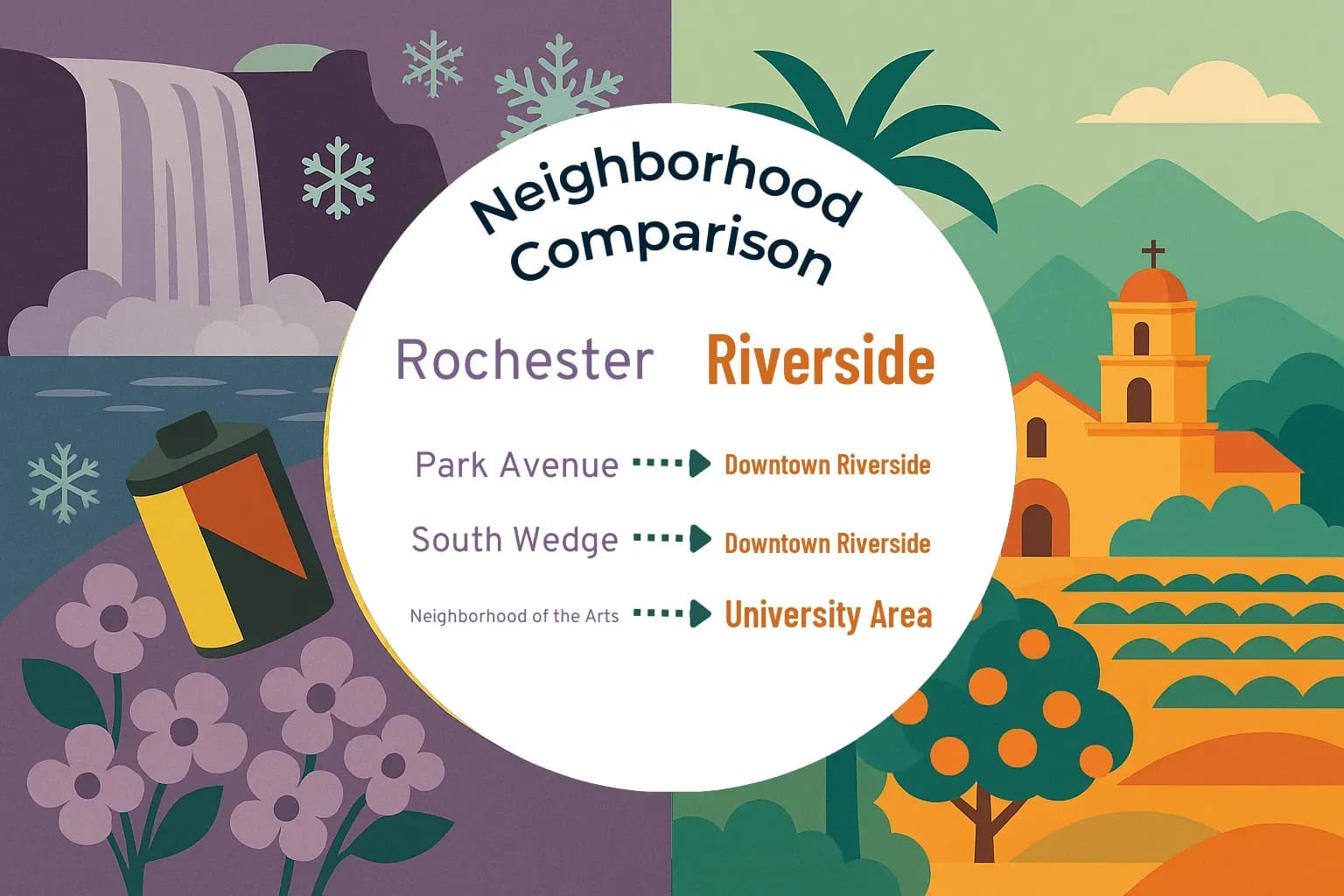 Rochester vs Riverside Neighborhood Comparison