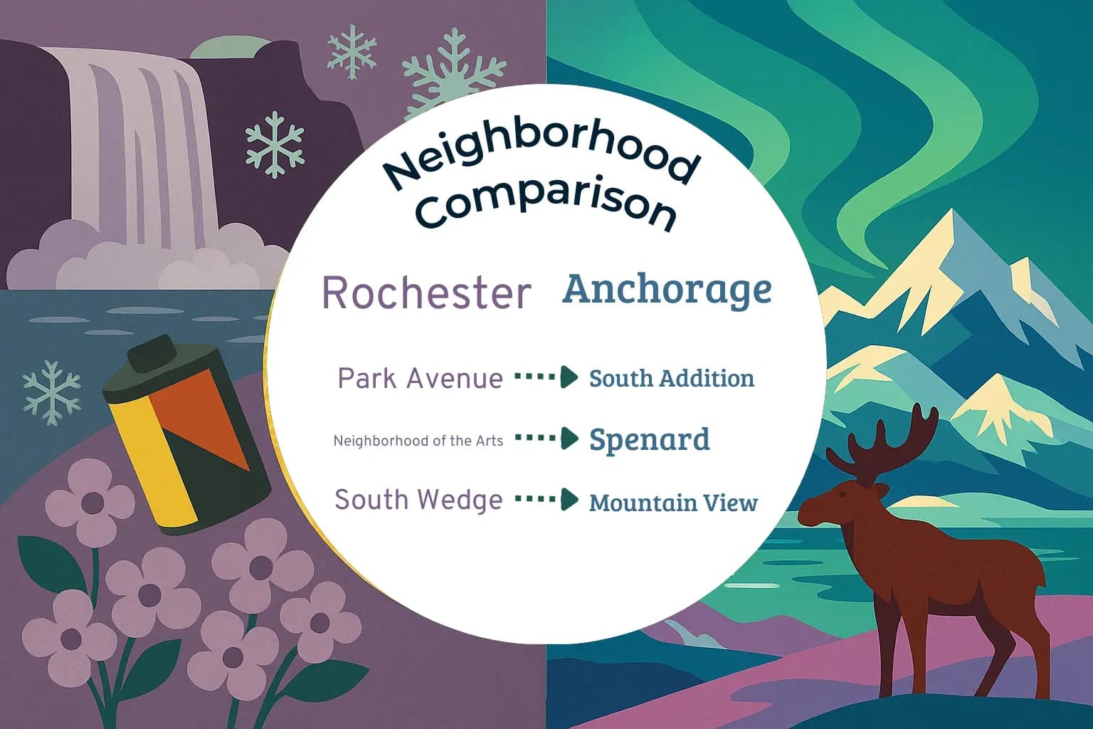 Rochester vs Anchorage Neighborhood Comparison