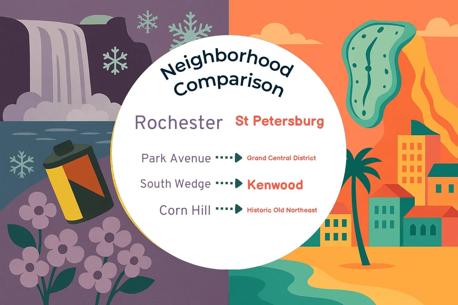 Rochester vs St. Petersburg Neighborhood Comparison