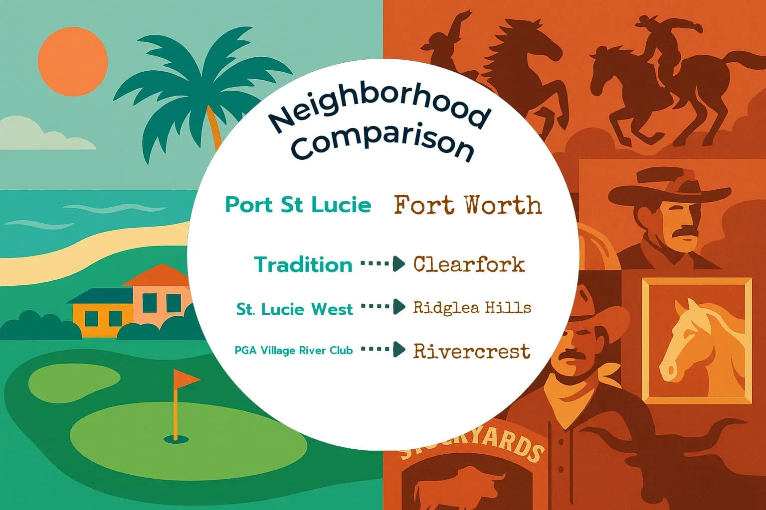 Port St. Lucie vs Fort Worth Neighborhood Comparison