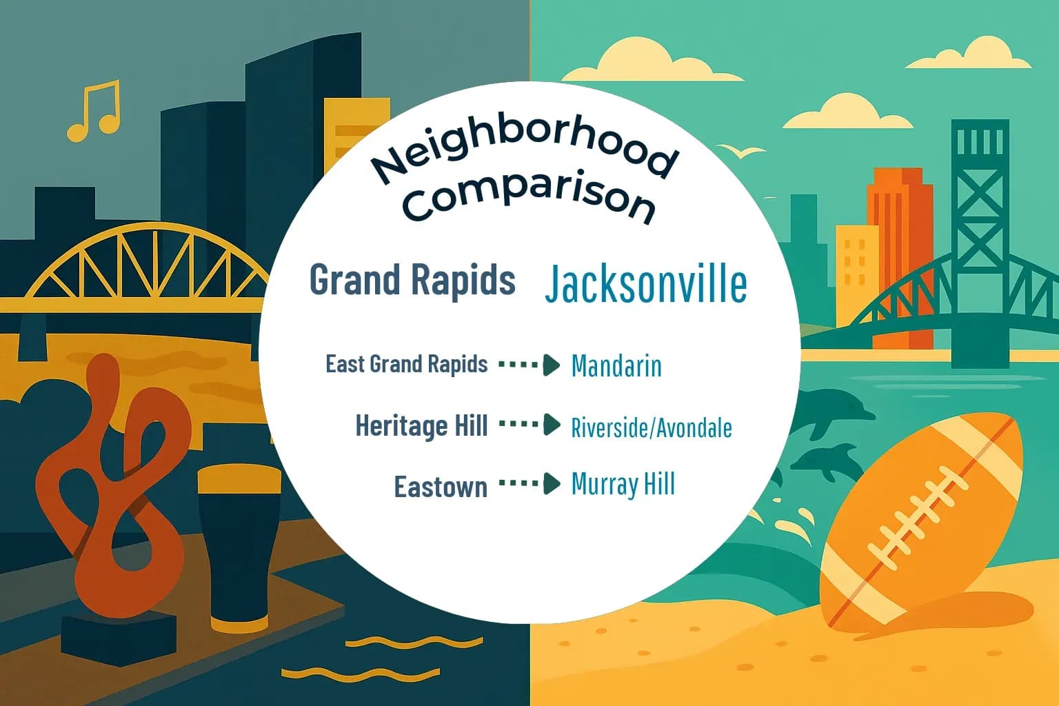 Grand Rapids vs Jacksonville Neighborhood Comparison