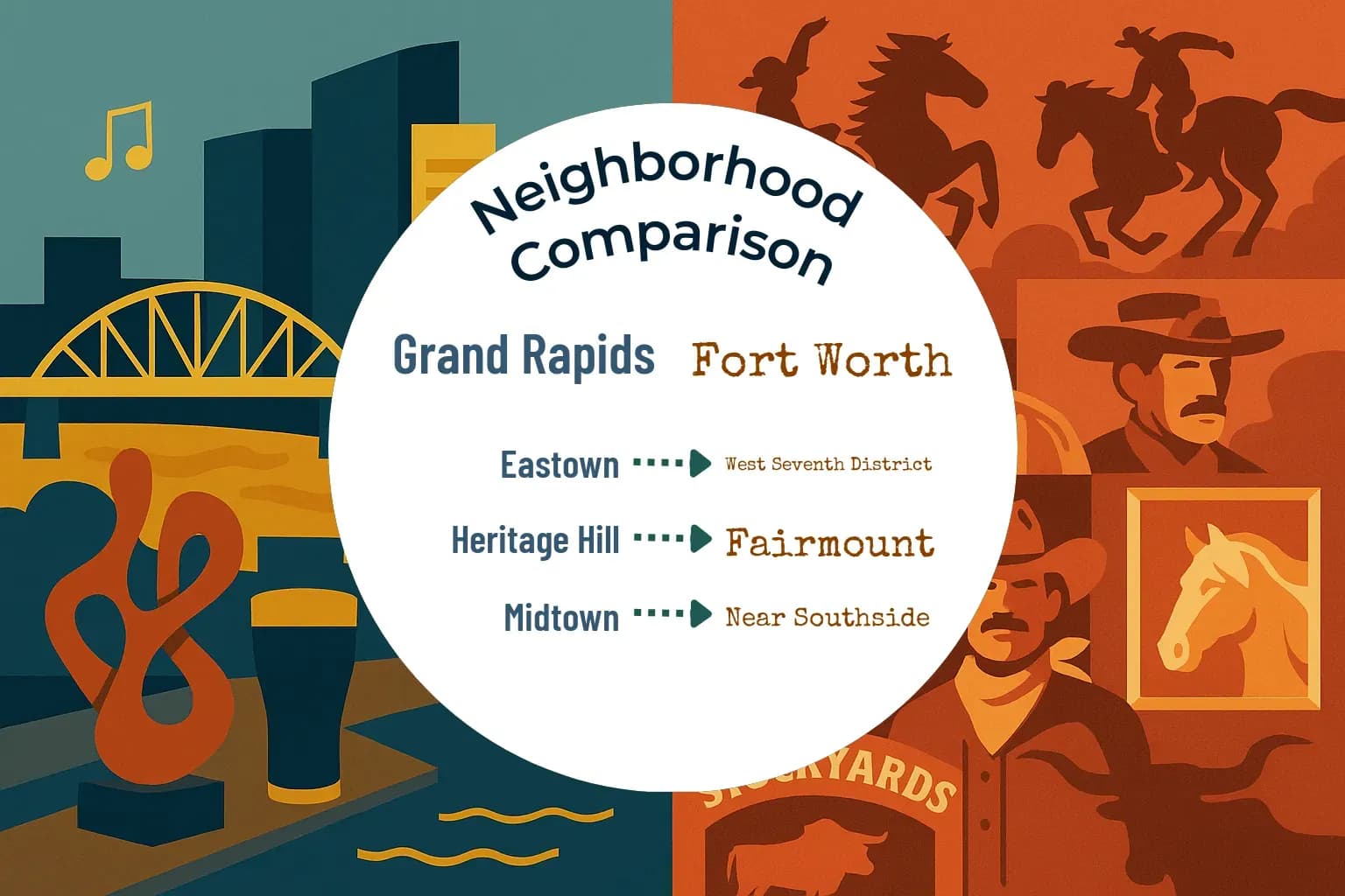 Grand Rapids vs Fort Worth Neighborhood Comparison