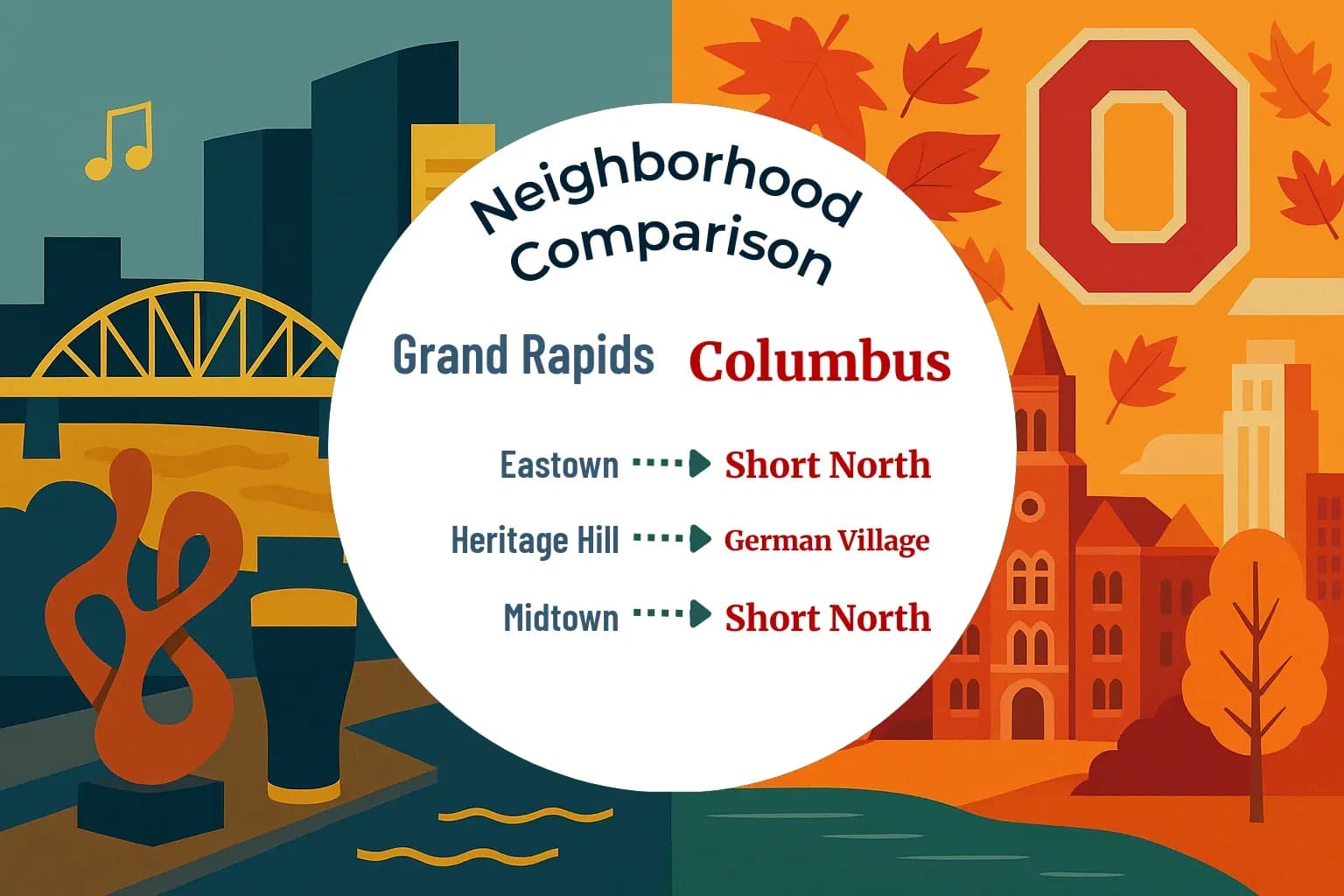 Grand Rapids vs Columbus Neighborhood Comparison