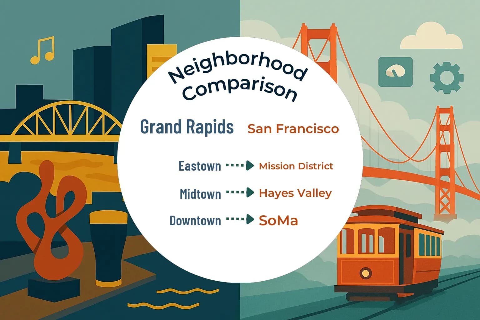 Grand Rapids vs San Francisco Neighborhood Comparison