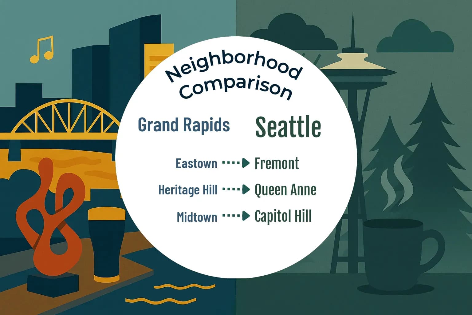 Grand Rapids vs Seattle Neighborhood Comparison
