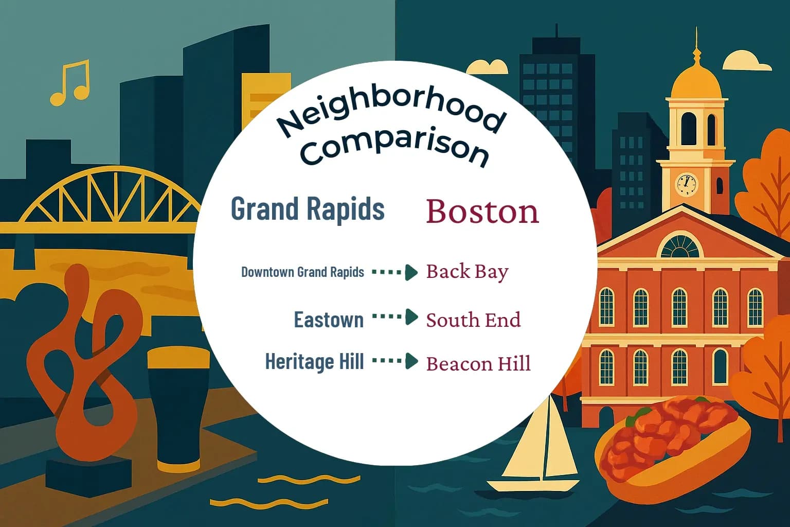 Grand Rapids vs Boston Neighborhood Comparison
