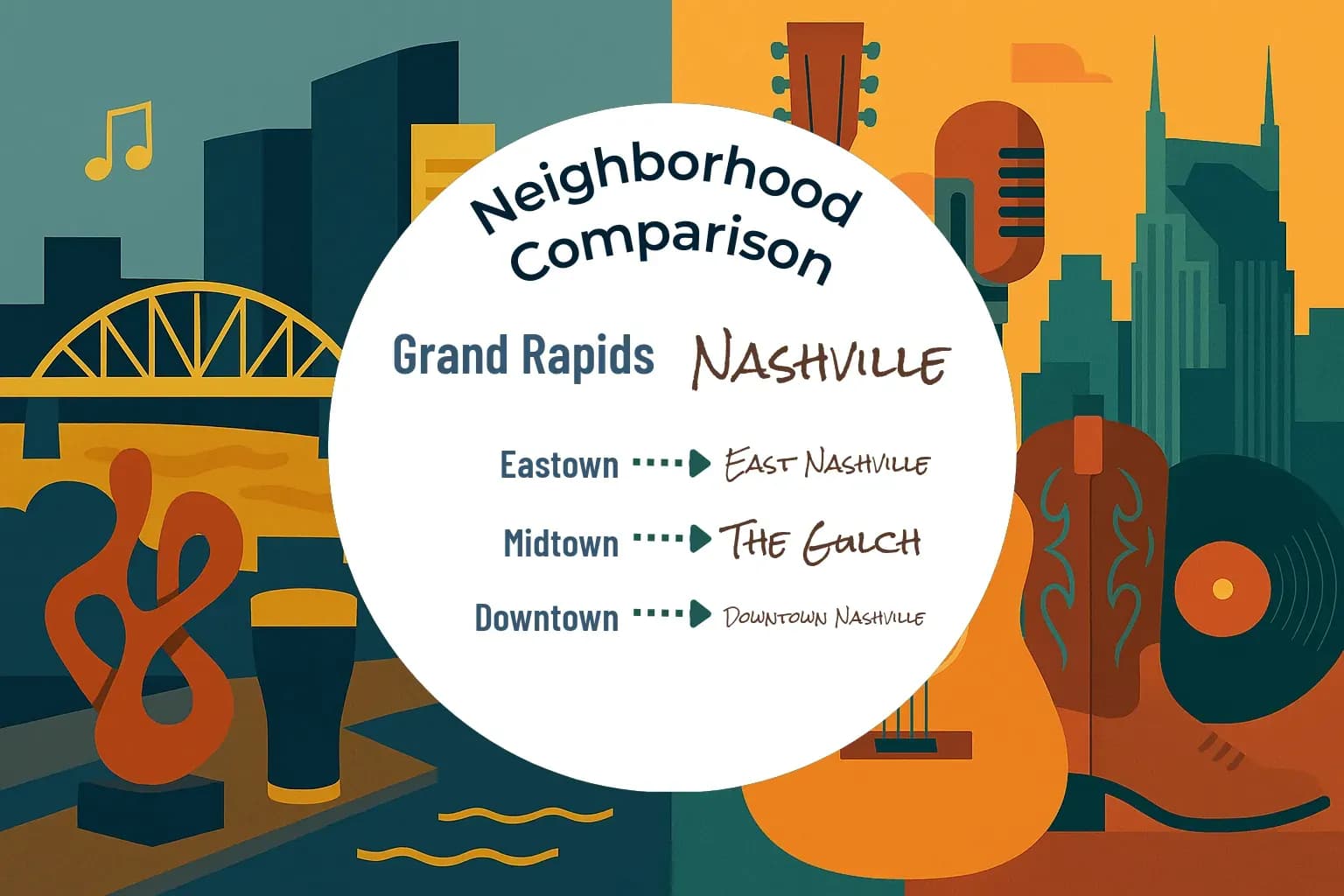 Grand Rapids vs Nashville Neighborhood Comparison