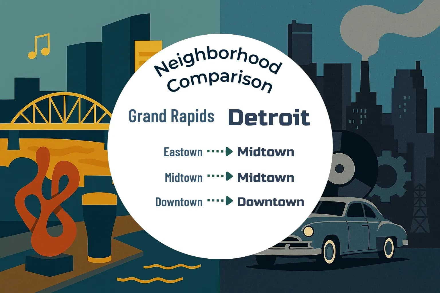 Grand Rapids vs Detroit Neighborhood Comparison