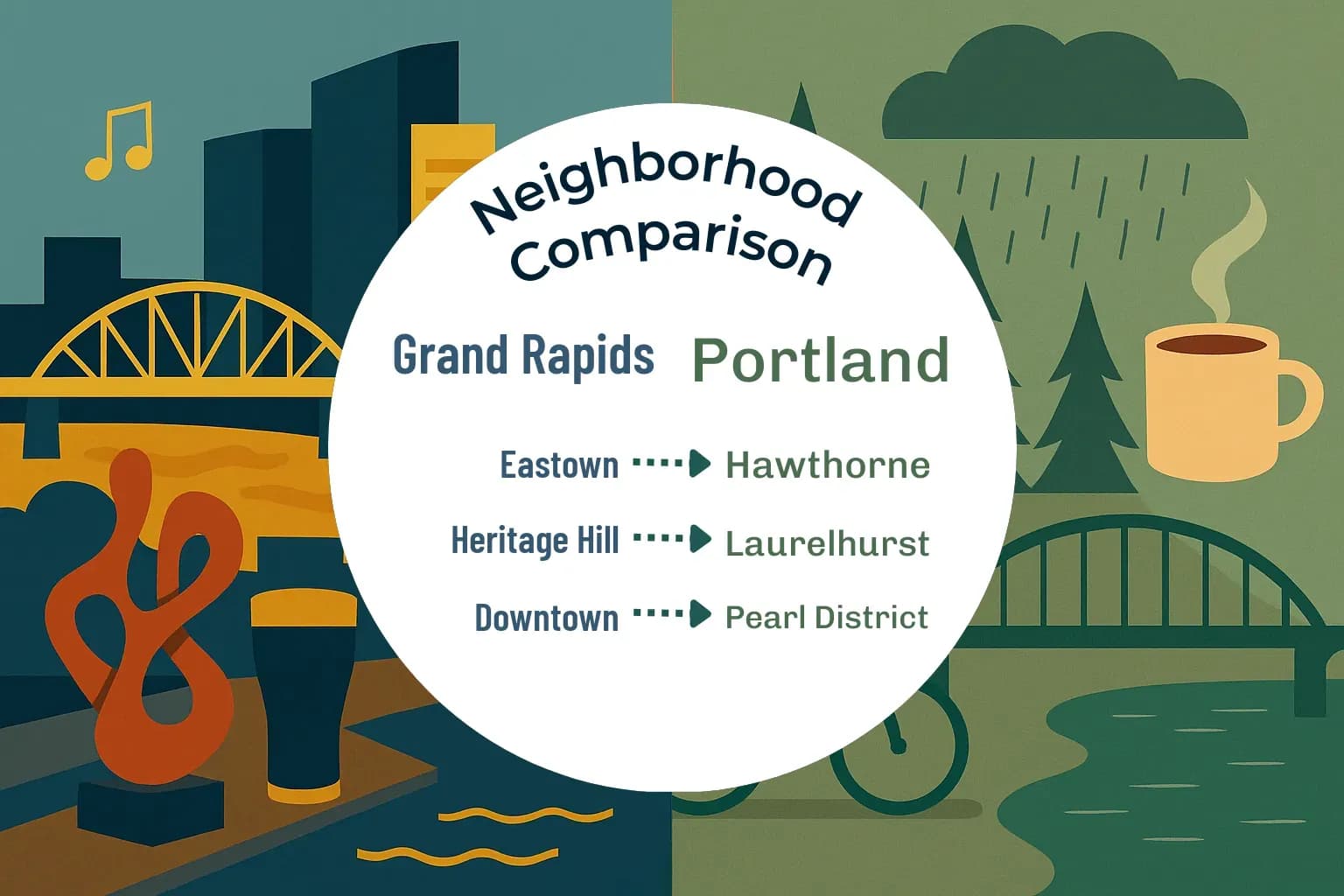 Grand Rapids vs Portland Neighborhood Comparison