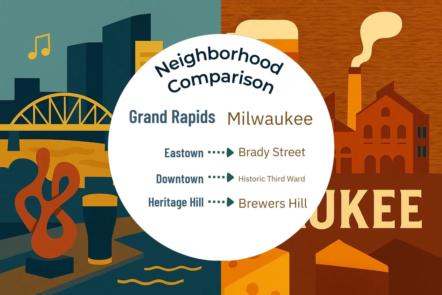 Grand Rapids vs Milwaukee Neighborhood Comparison