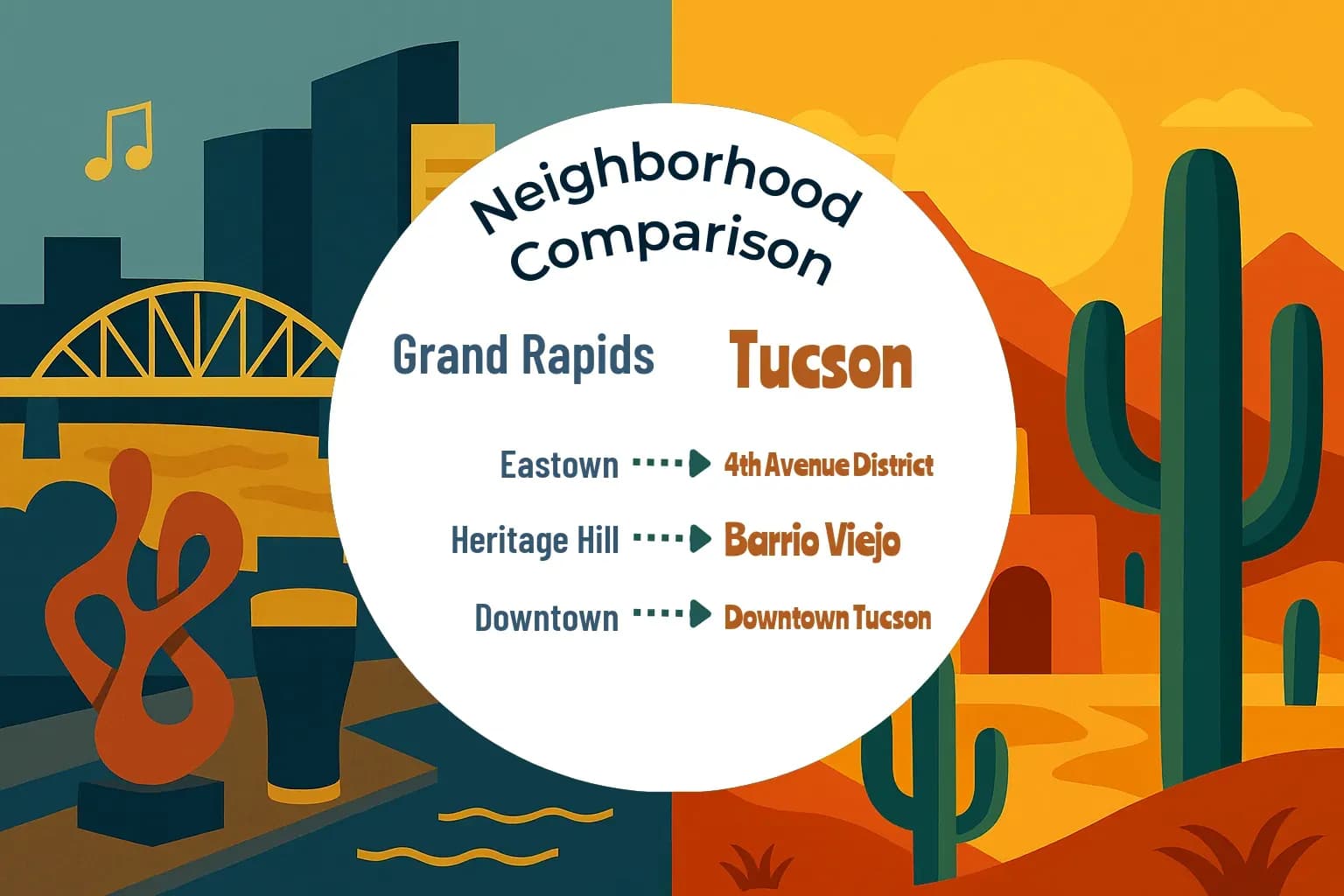Grand Rapids vs Tucson Neighborhood Comparison
