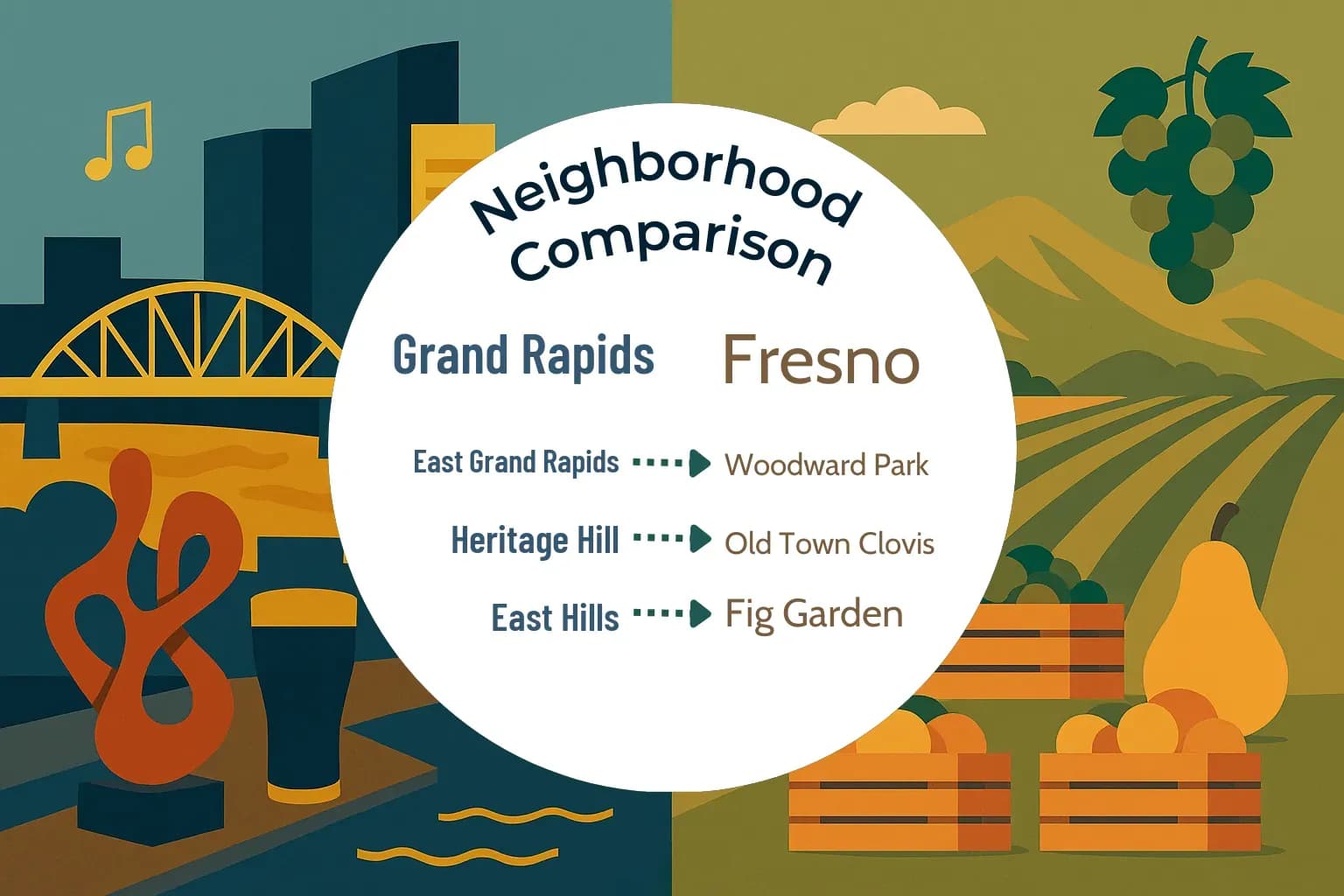Grand Rapids vs Fresno Neighborhood Comparison