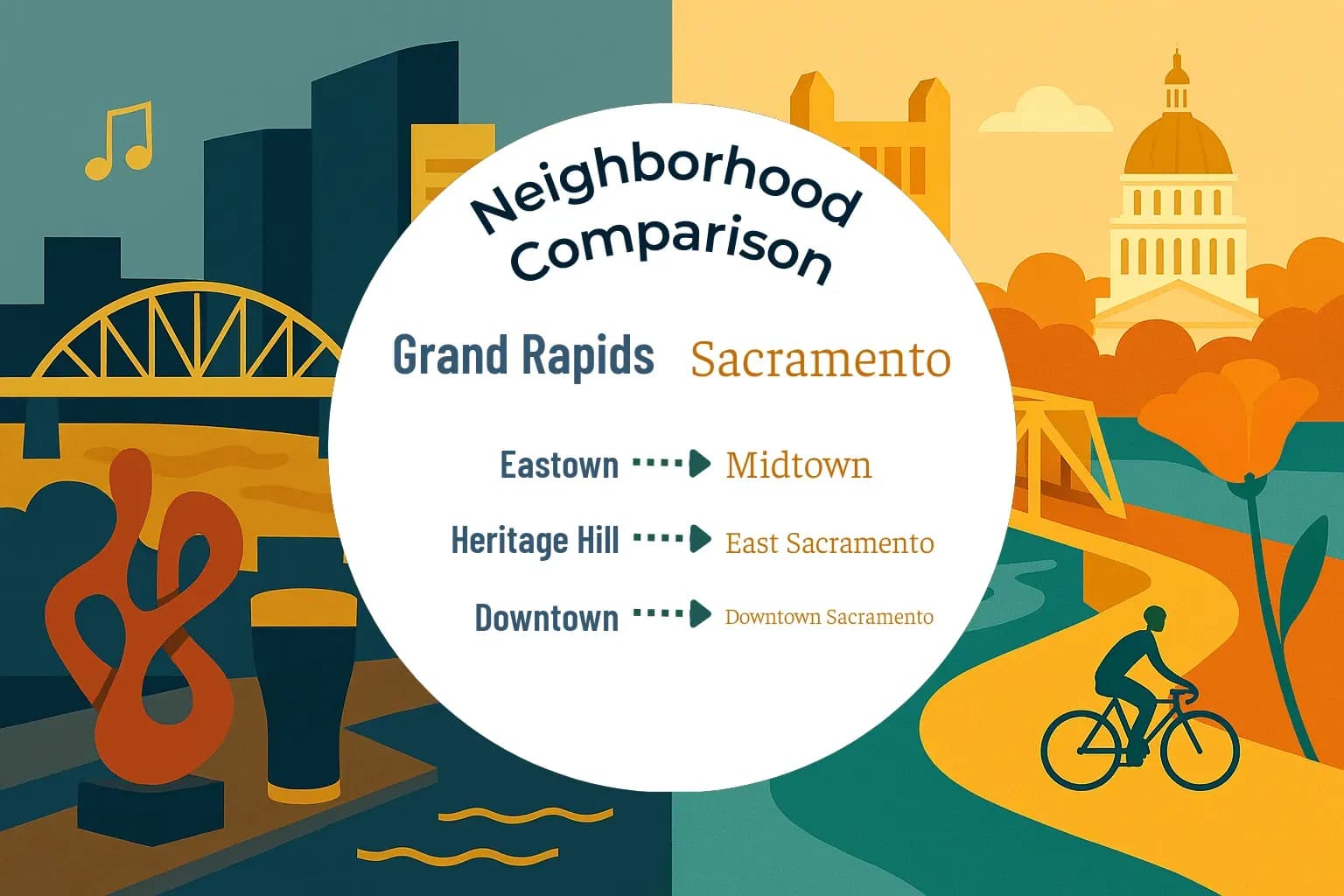 Grand Rapids vs Sacramento Neighborhood Comparison