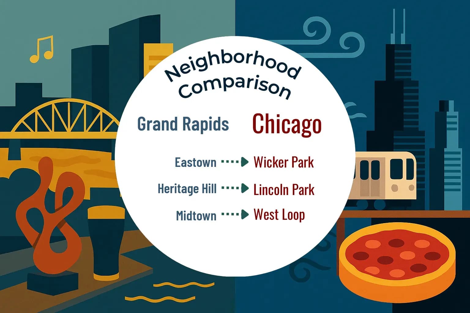 Grand Rapids vs Chicago Neighborhood Comparison