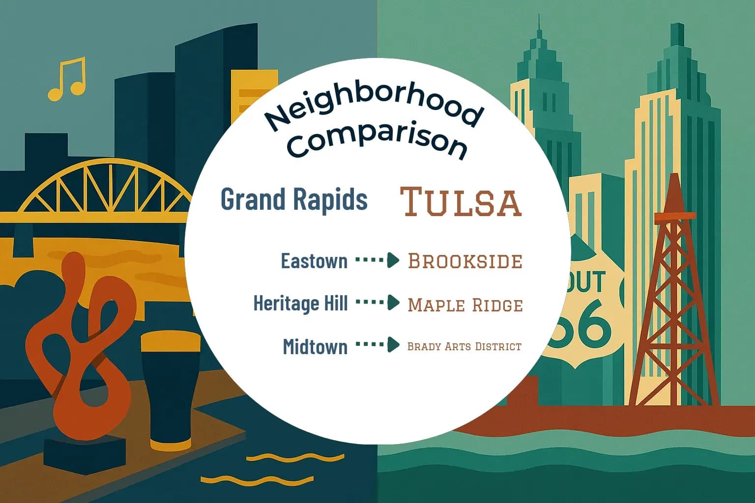 Grand Rapids vs Tulsa Neighborhood Comparison