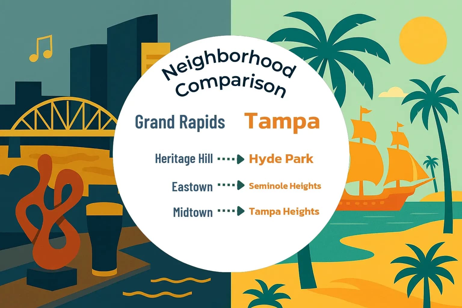 Grand Rapids vs Tampa Neighborhood Comparison