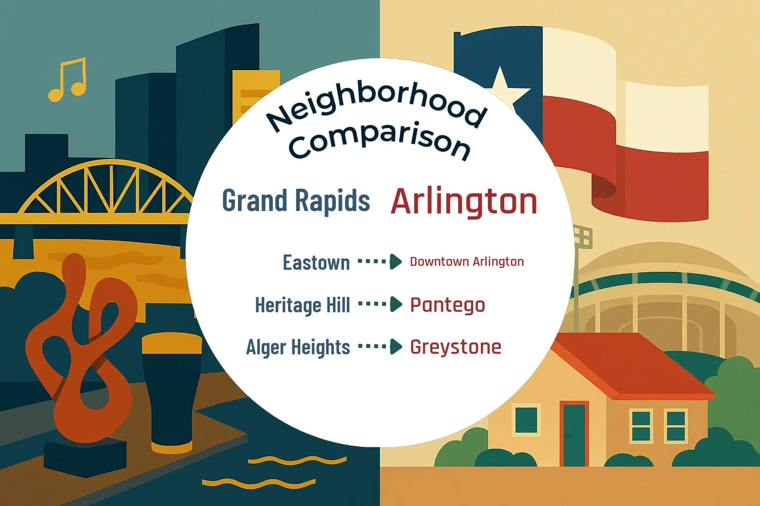 Grand Rapids vs Arlington Neighborhood Comparison