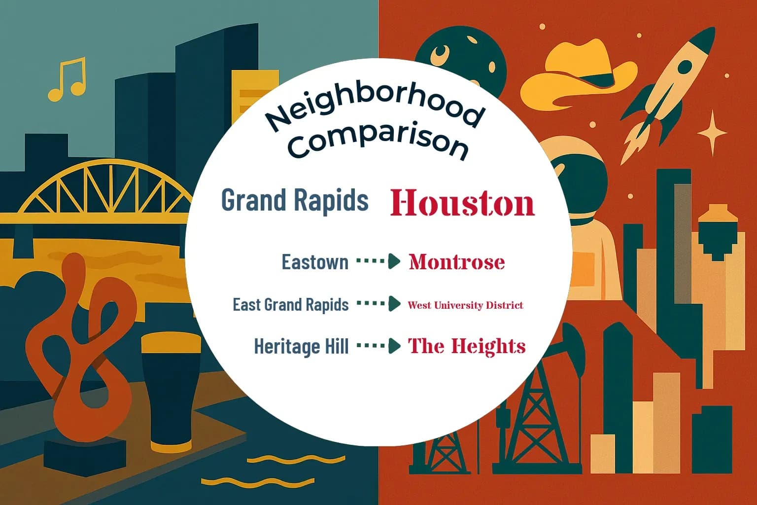 Grand Rapids vs Houston Neighborhood Comparison
