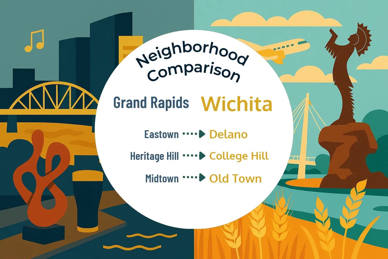 Grand Rapids vs Wichita Neighborhood Comparison