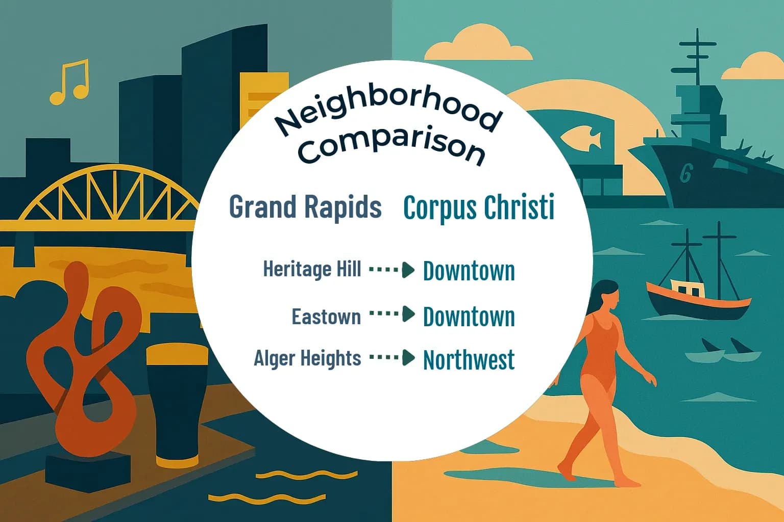Grand Rapids vs Corpus Christi Neighborhood Comparison