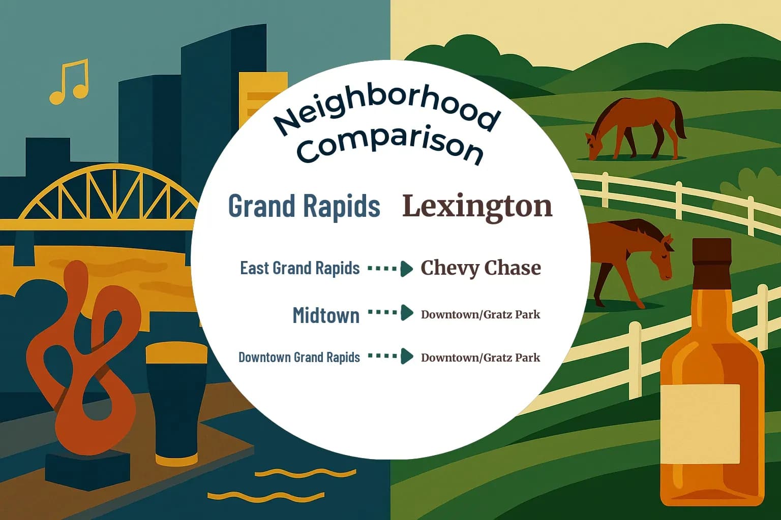 Grand Rapids vs Lexington Neighborhood Comparison