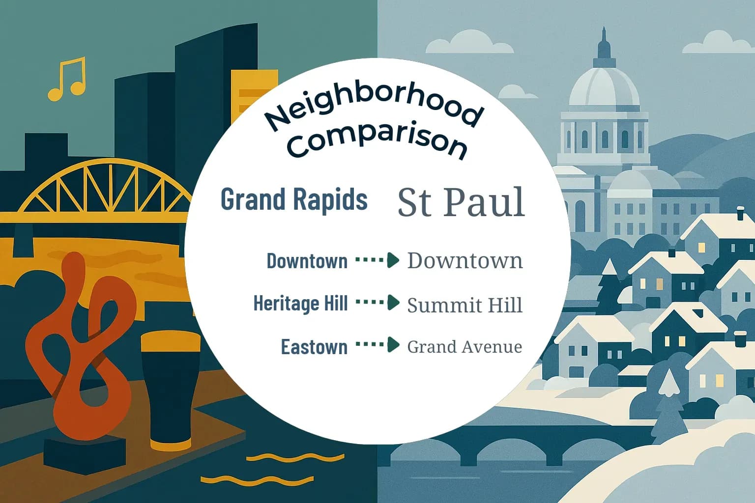 Grand Rapids vs St. Paul Neighborhood Comparison