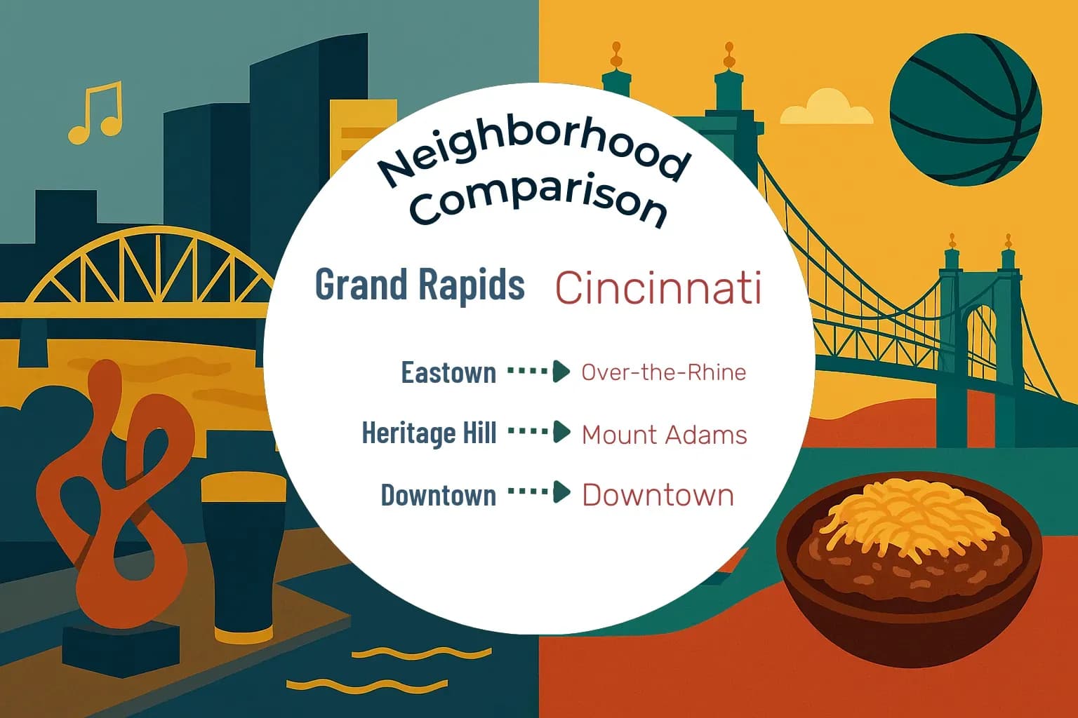 Grand Rapids vs Cincinnati Neighborhood Comparison