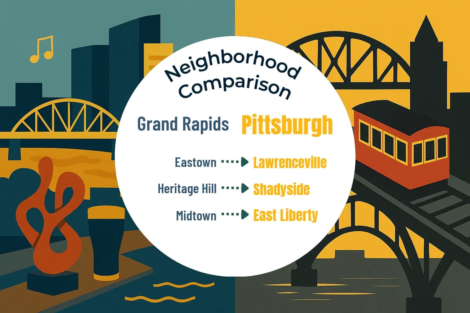 Grand Rapids vs Pittsburgh Neighborhood Comparison