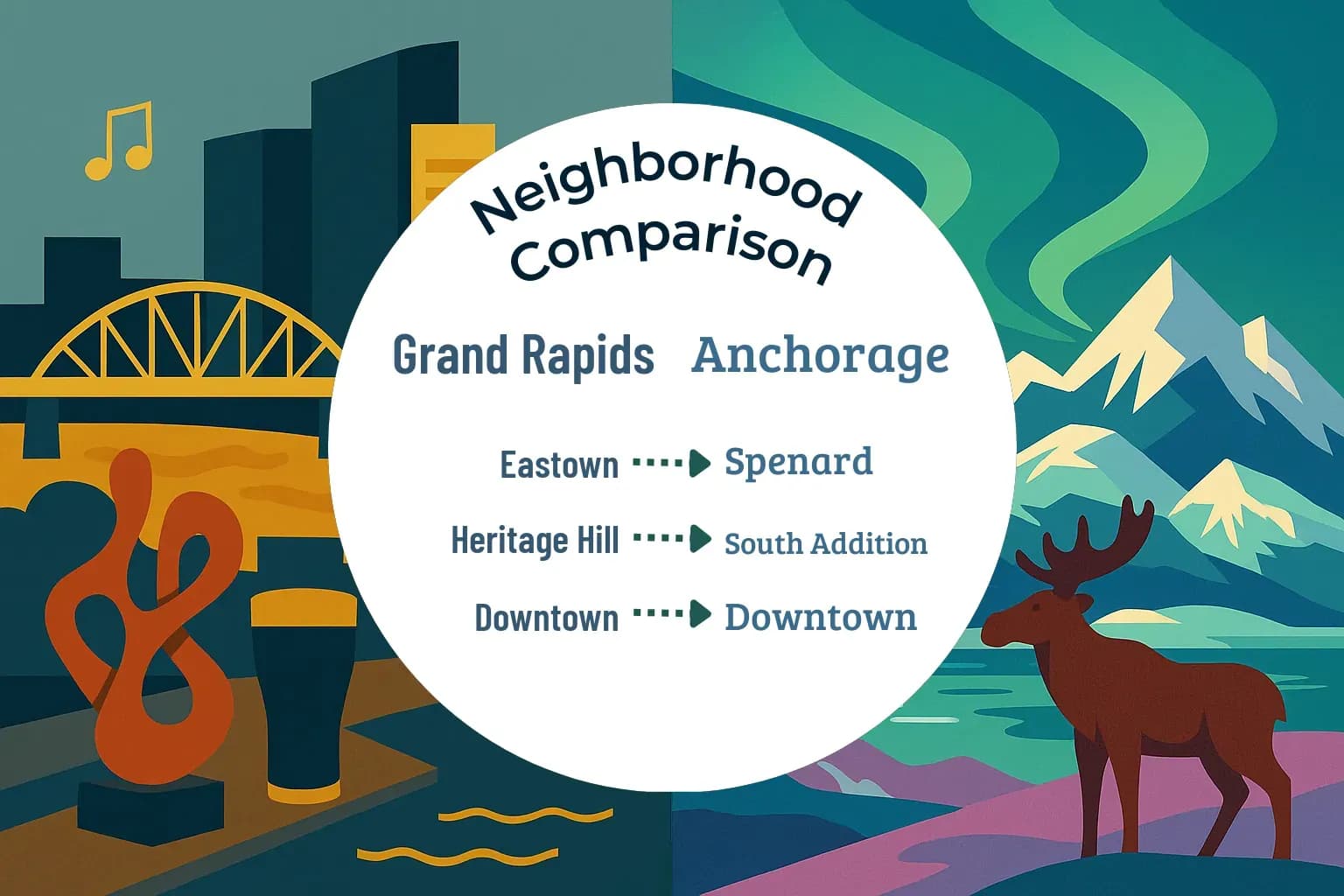 Grand Rapids vs Anchorage Neighborhood Comparison