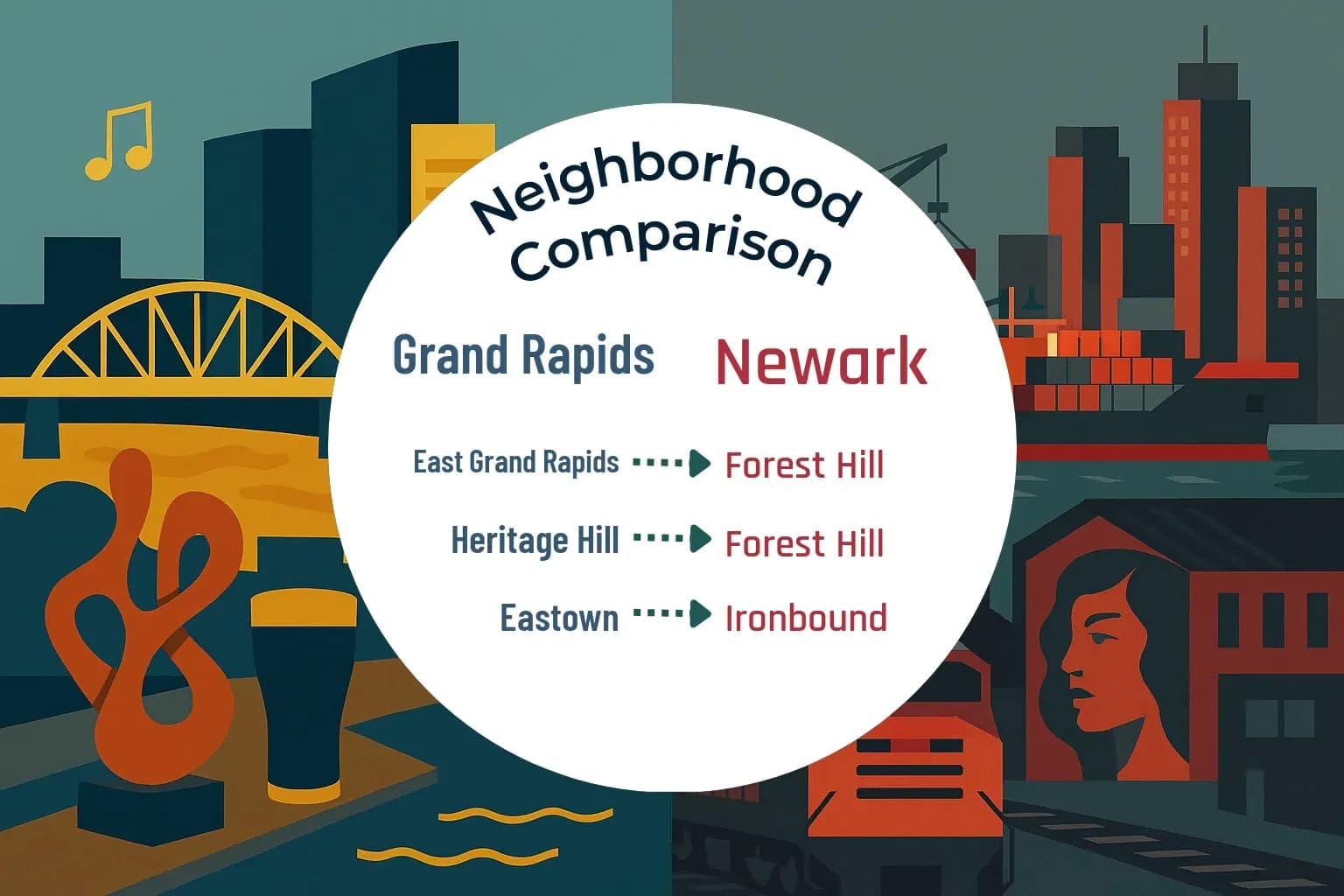 Grand Rapids vs Newark Neighborhood Comparison