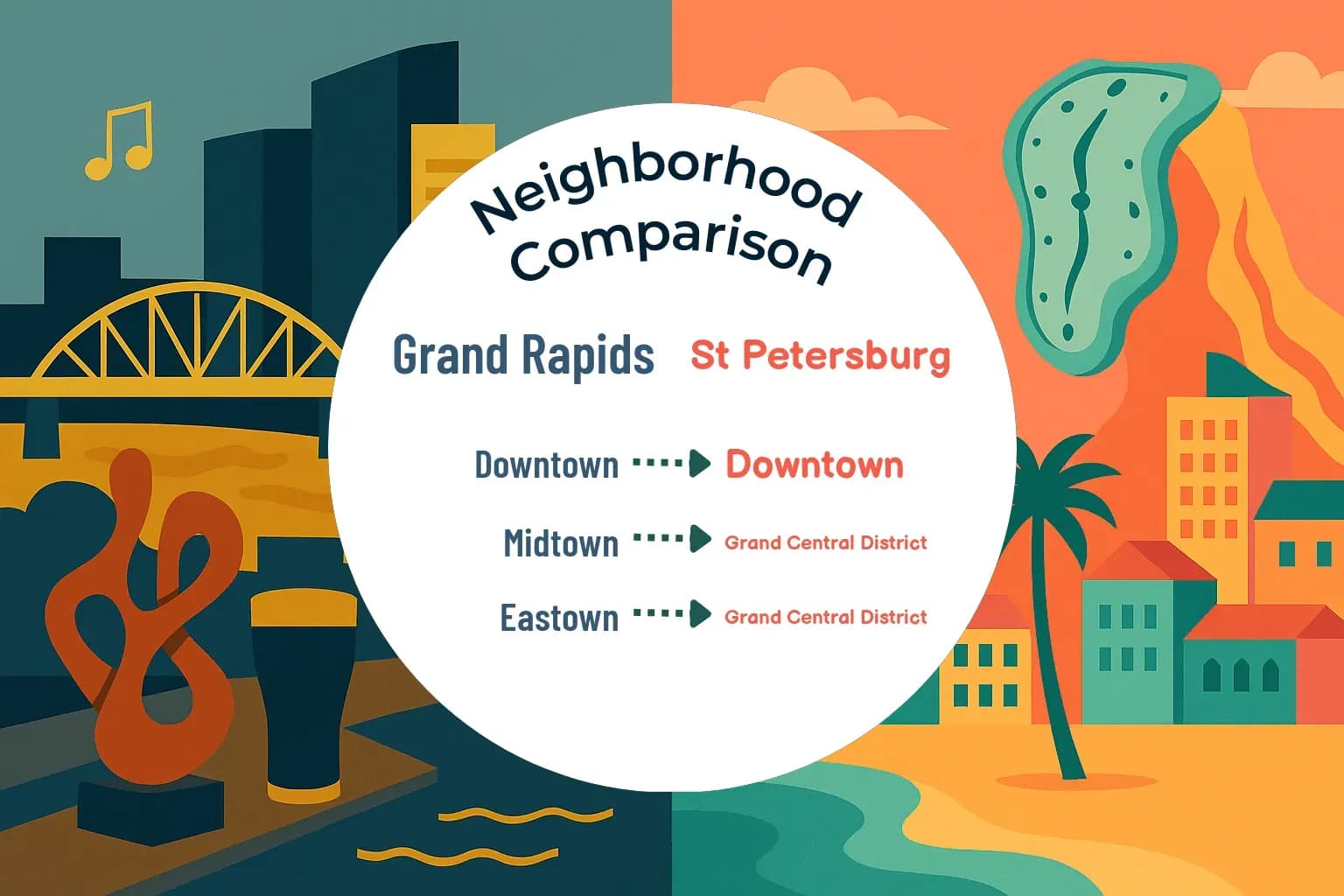 Grand Rapids vs St. Petersburg Neighborhood Comparison