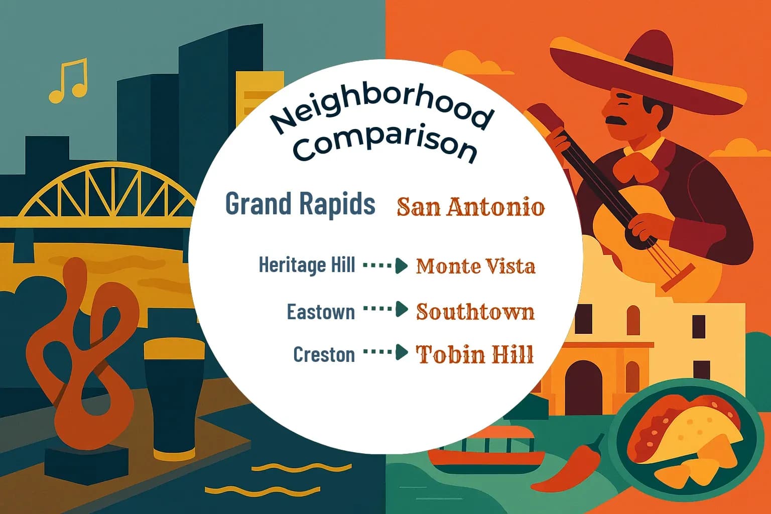 Grand Rapids vs San Antonio Neighborhood Comparison