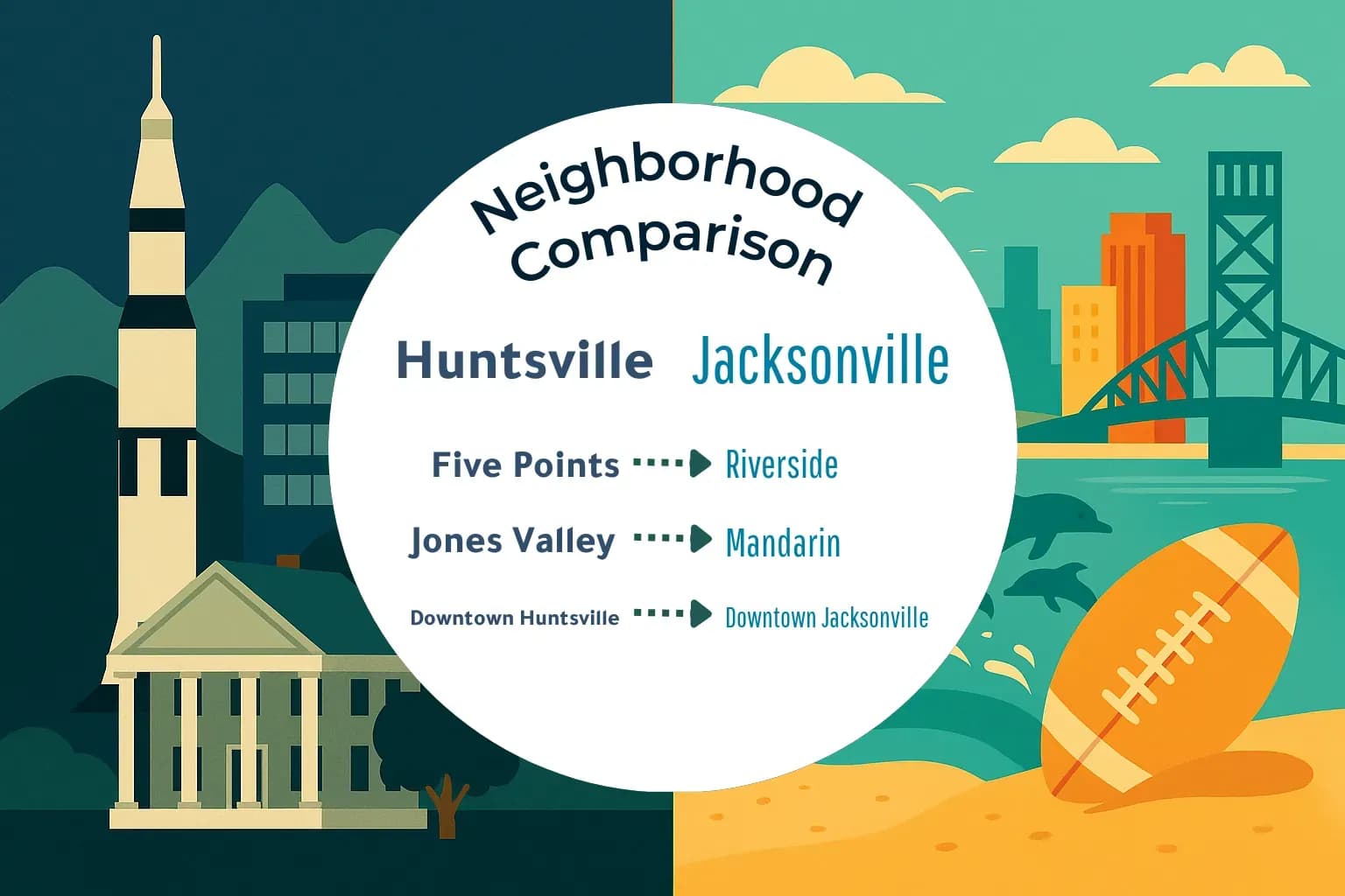 Huntsville vs Jacksonville Neighborhood Comparison