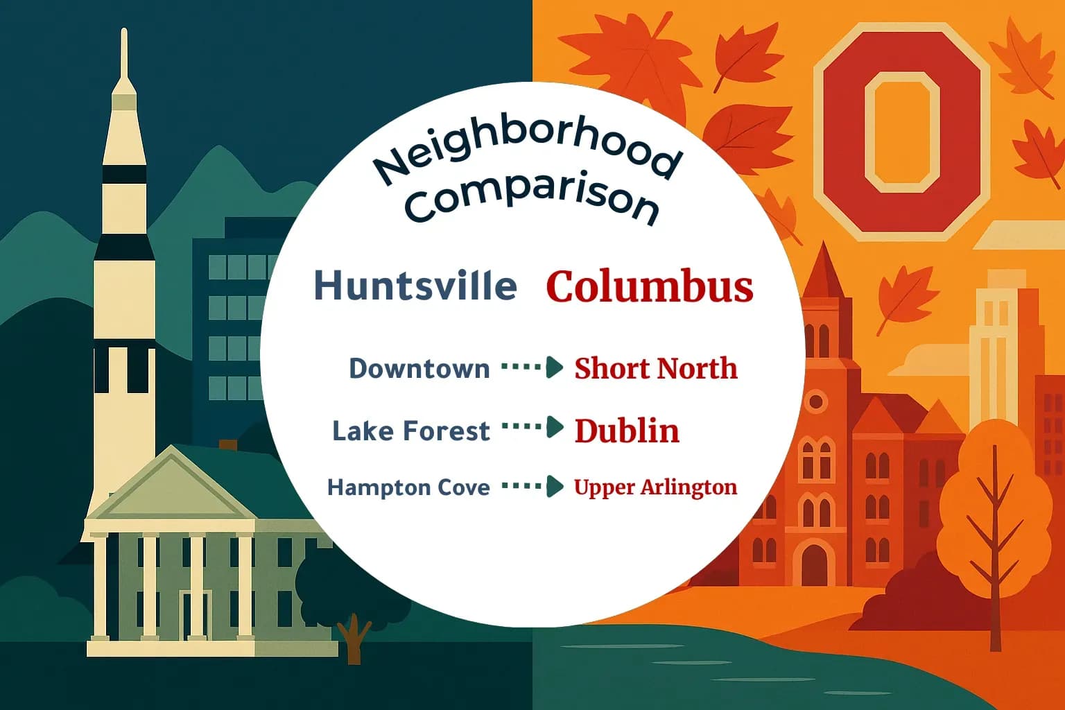 Huntsville vs Columbus Neighborhood Comparison