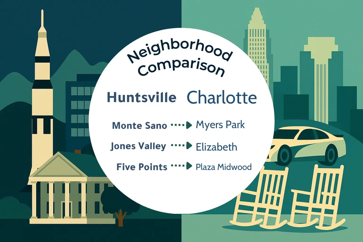 Huntsville vs Charlotte Neighborhood Comparison