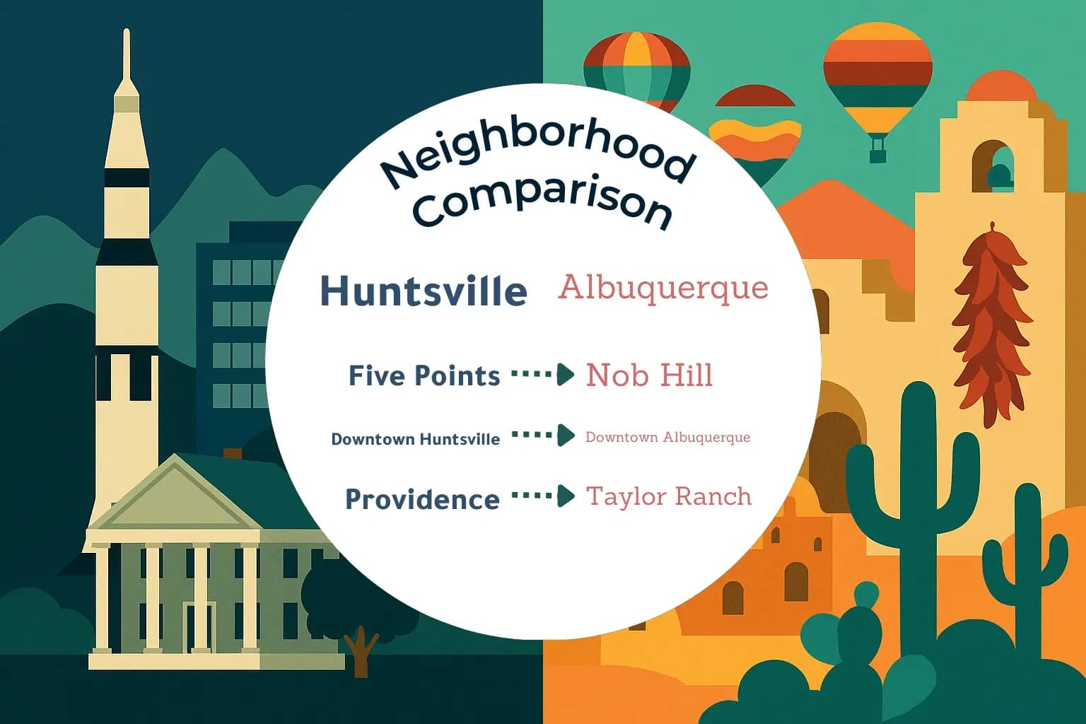 Huntsville vs Albuquerque Neighborhood Comparison