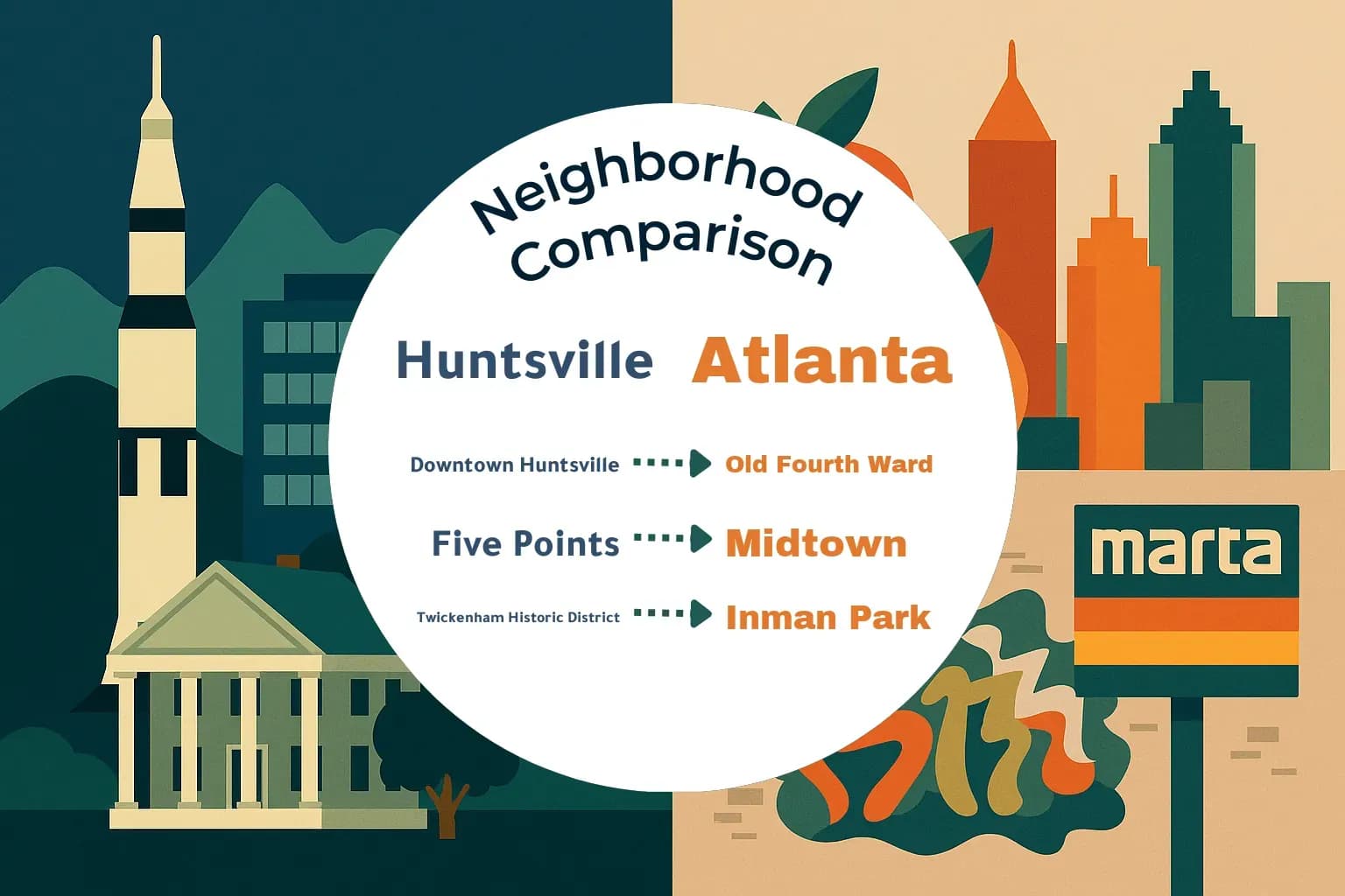 Huntsville vs Atlanta Neighborhood Comparison