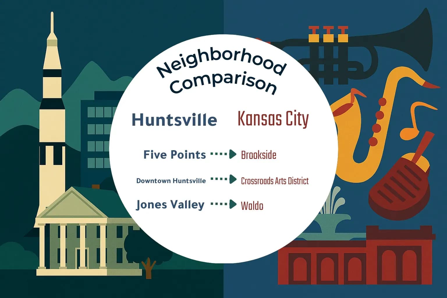 Huntsville vs Kansas City Neighborhood Comparison