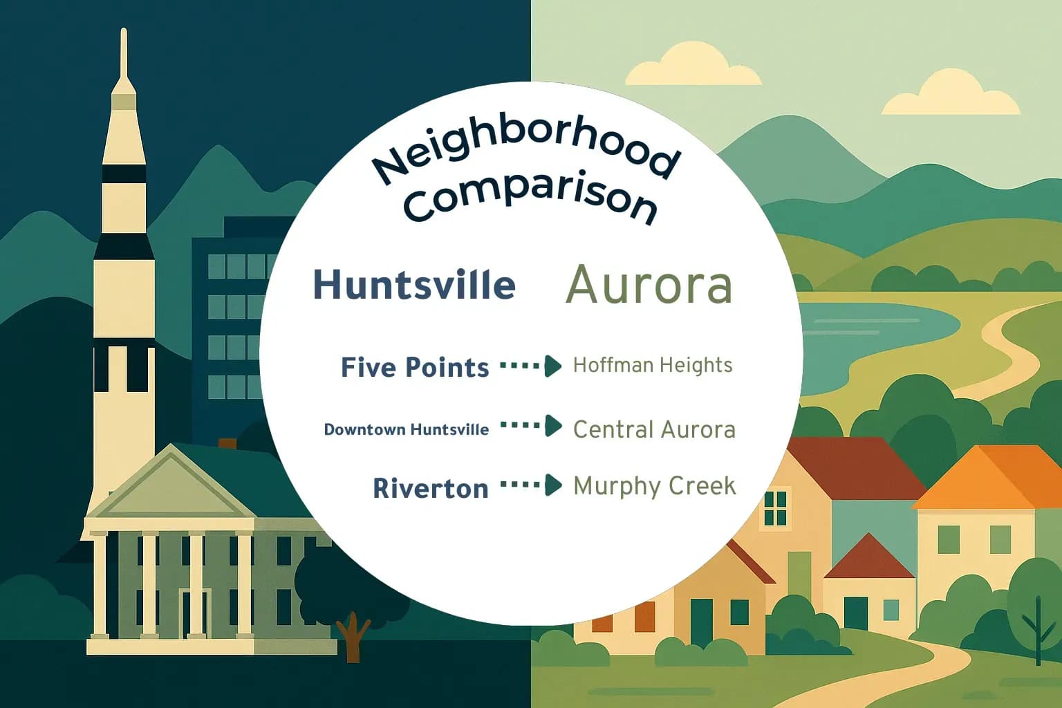 Huntsville vs Aurora Neighborhood Comparison