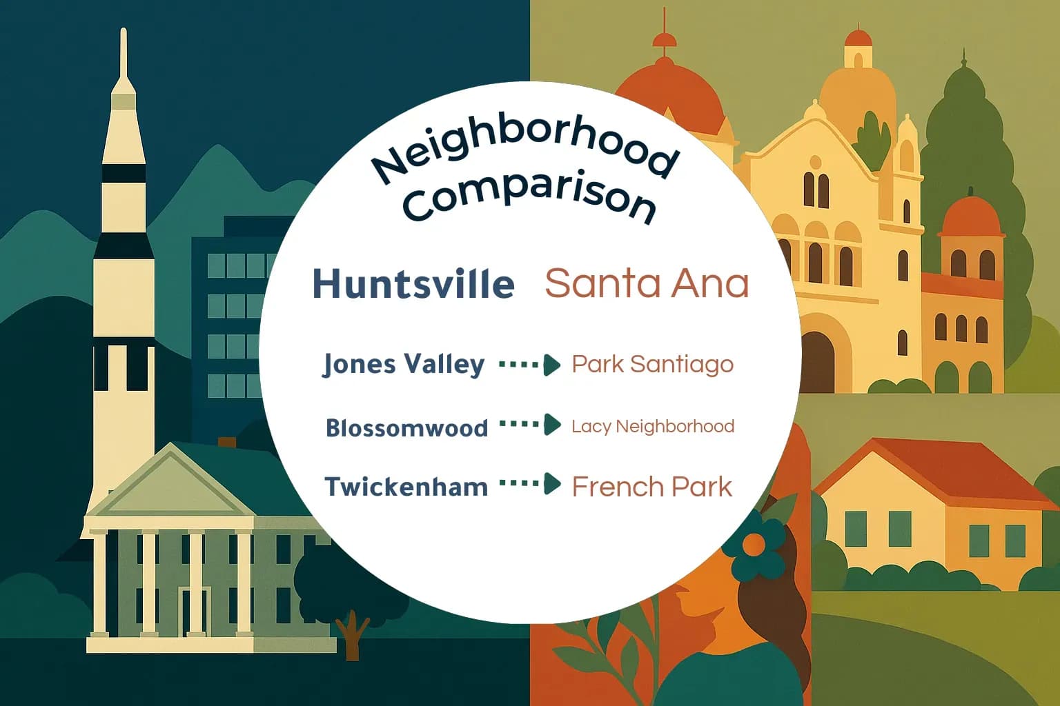 Huntsville vs Santa Ana Neighborhood Comparison