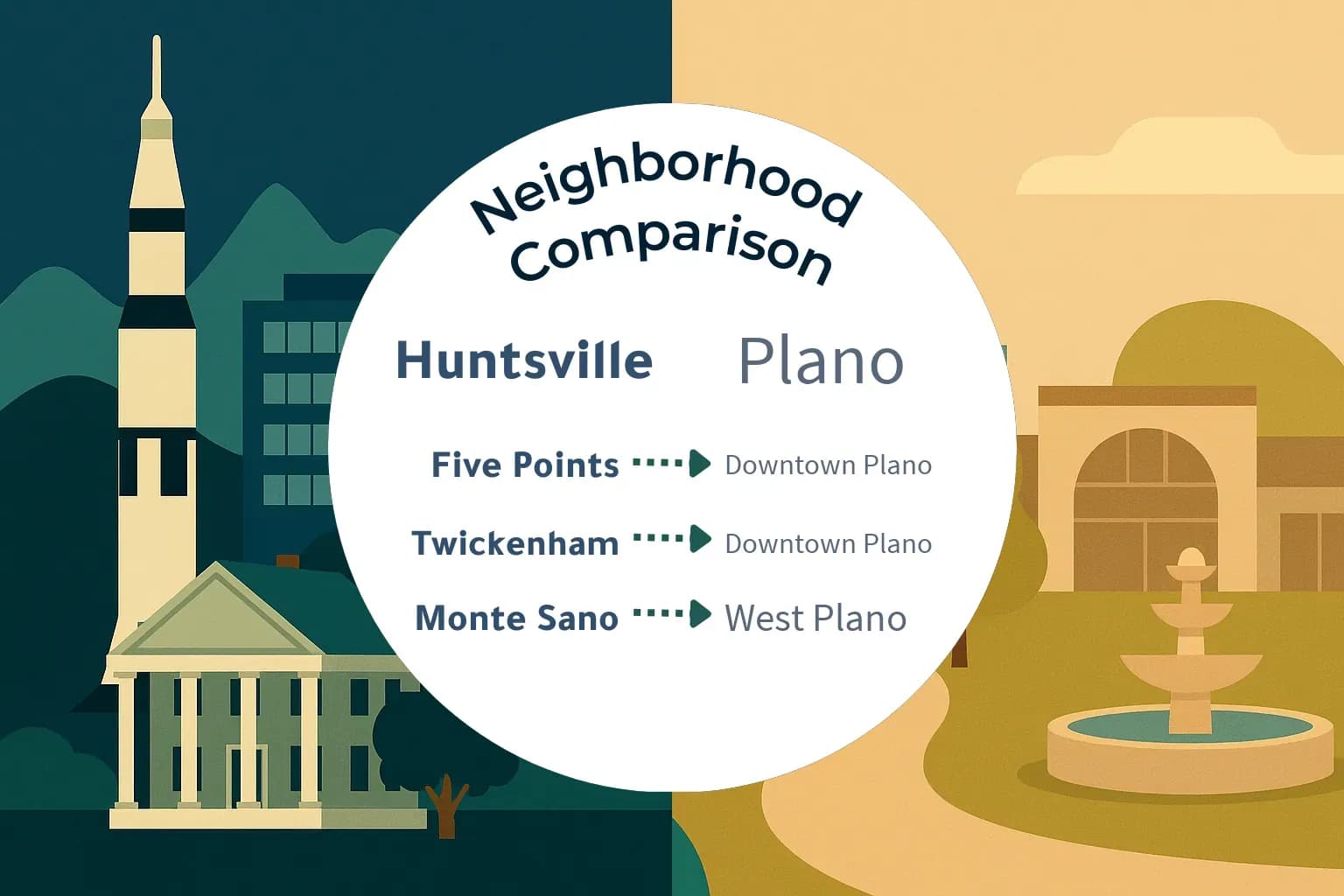 Huntsville vs Plano Neighborhood Comparison
