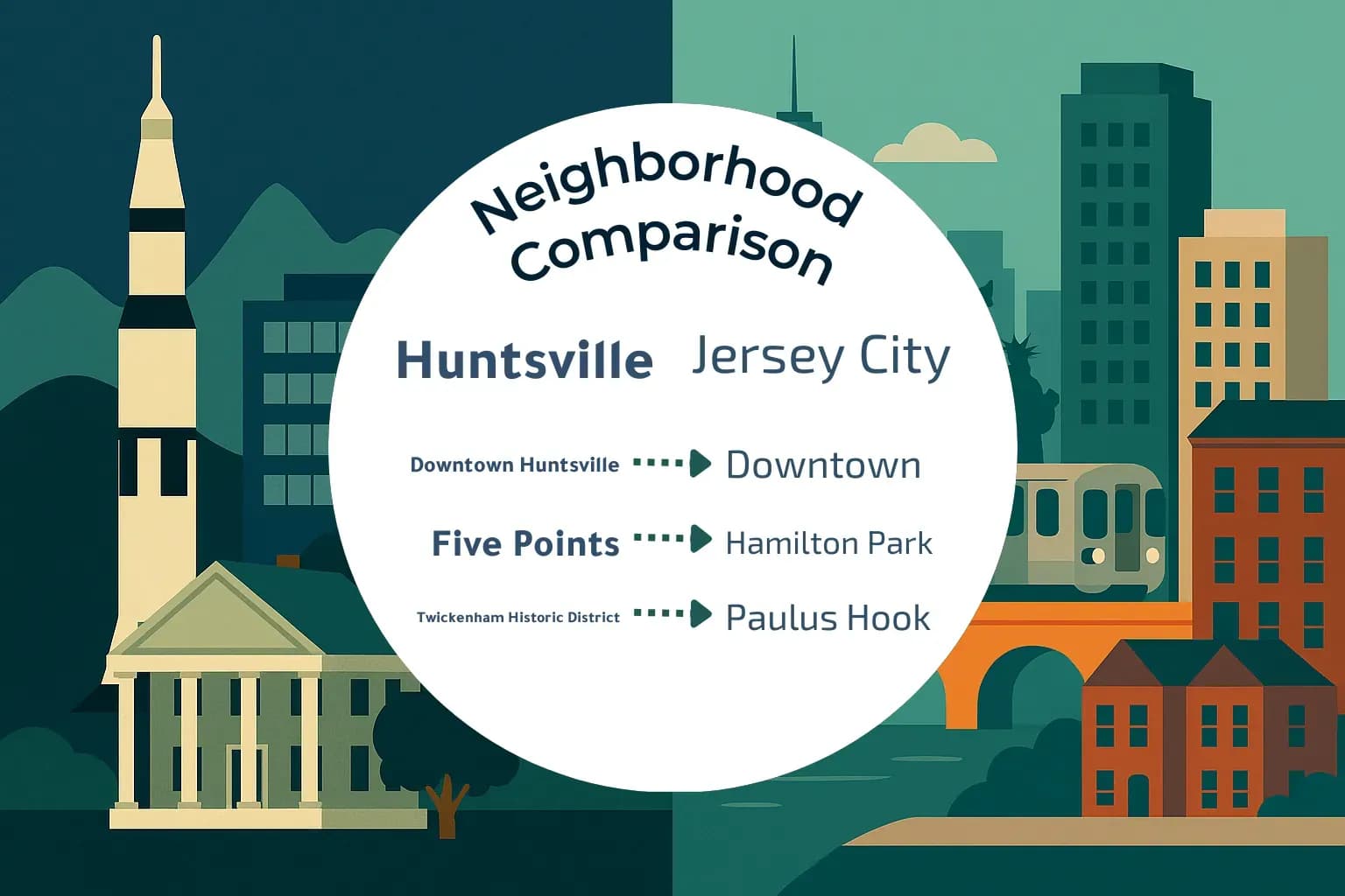 Huntsville vs Jersey City Neighborhood Comparison