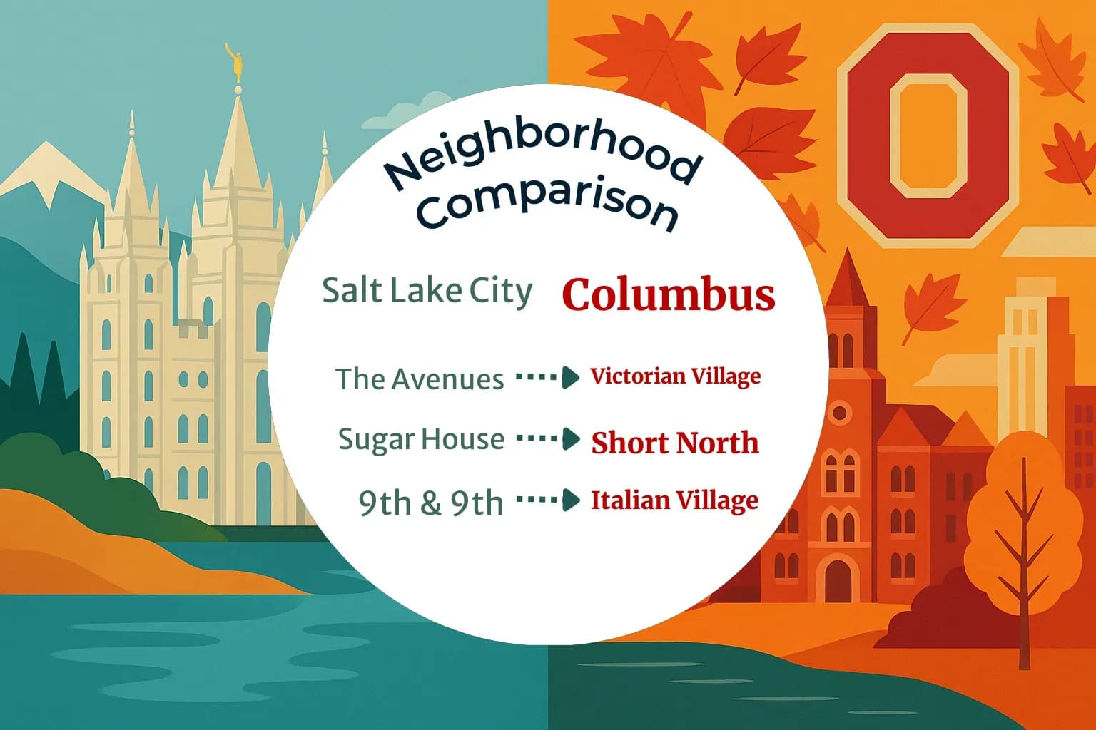 Salt Lake City vs Columbus Neighborhood Comparison