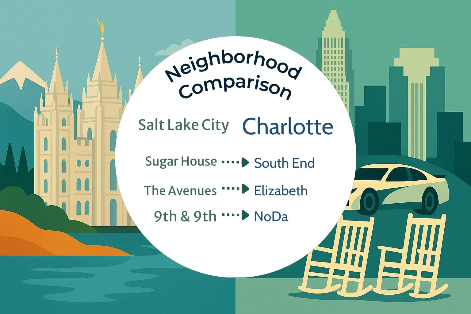Salt Lake City vs Charlotte Neighborhood Comparison